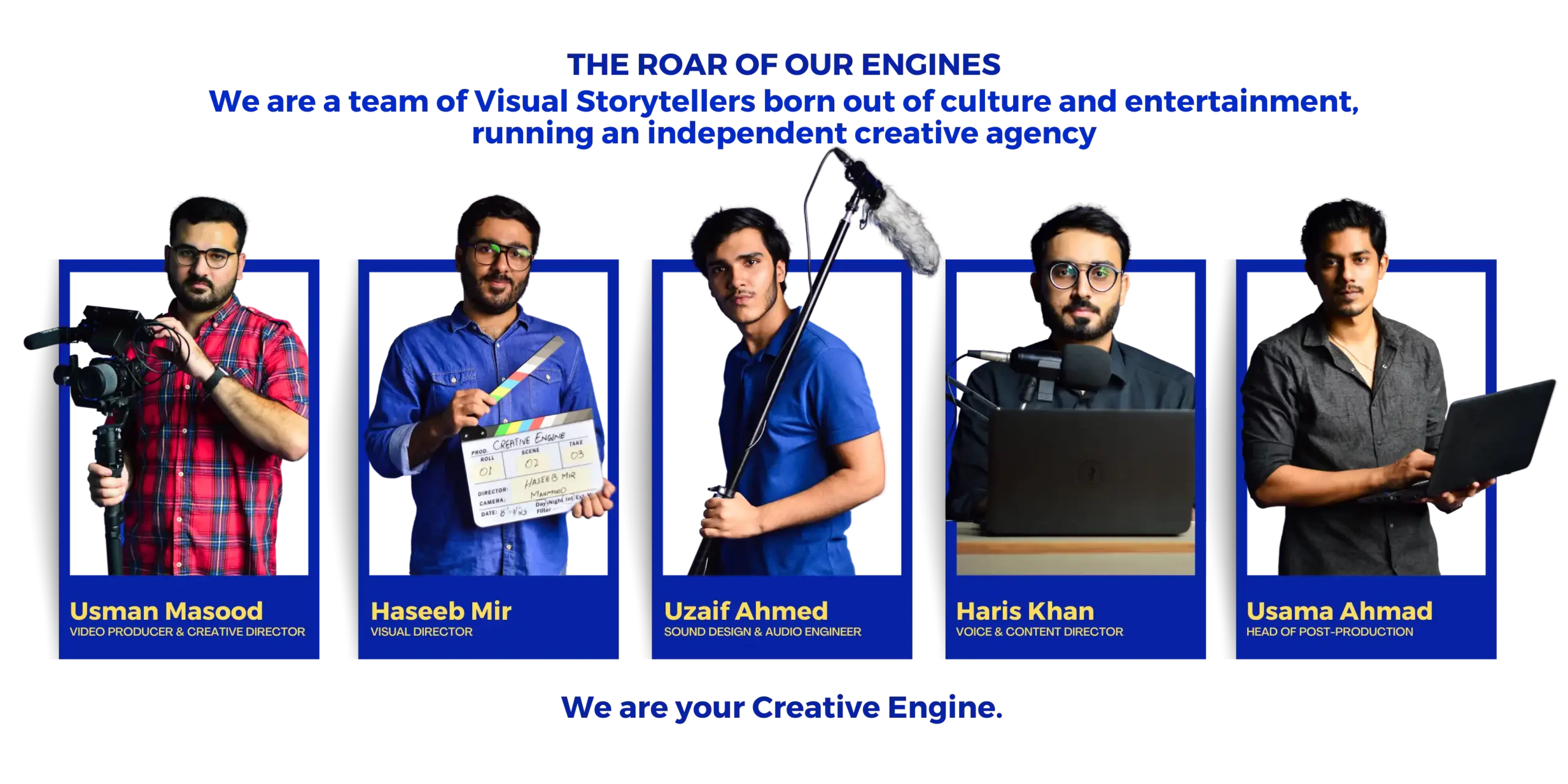 creative engine advertising and video agency lahore pakistan team